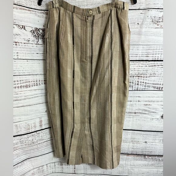 Vintage Eska Skirt Womens Size 40 vienna australia striped button up midi Woven - Picture 3 of 7
